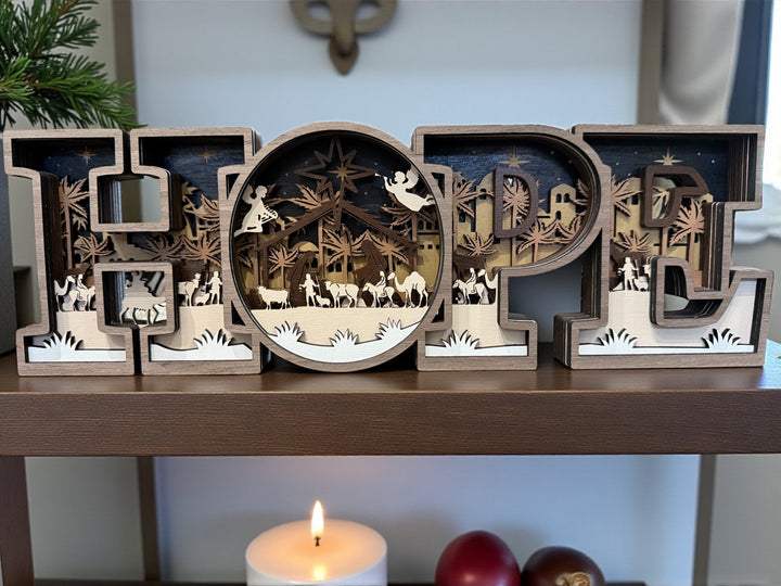 [PRE-ORDER] Christmas Nativity-Themed 3D Handmade Wooden Sign | Made in the USA [SHIPS IN 1-2 WEEKS]   Home Decor Joy & Country