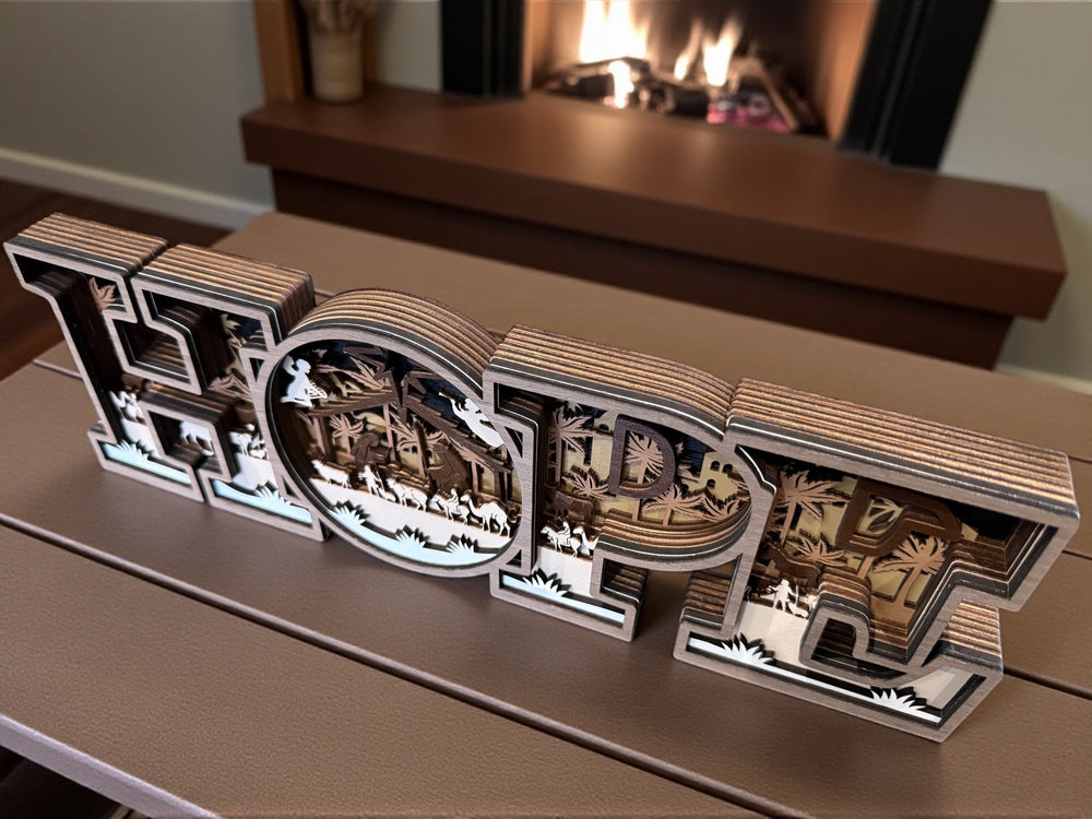 [PRE-ORDER] Christmas Nativity-Themed 3D Handmade Wooden Sign | Made in the USA [SHIPS IN 1-2 WEEKS]   Home Decor Joy & Country