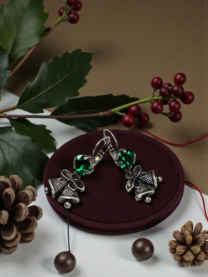 [PRE-ORDER] Christmas Bells Crystal Accent Earrings [SHIPS in 1-2 WEEKS]