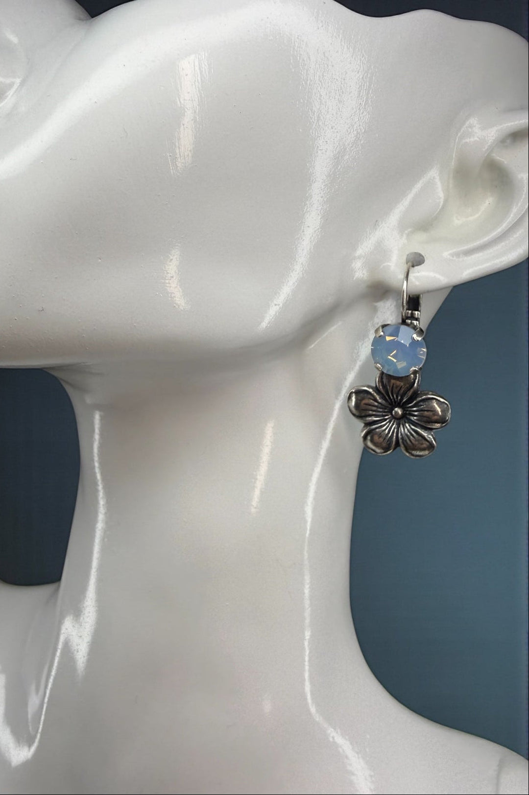 [PRE-ORDER] Moment Of Calm - Floral Detail Crystal Earrings [SHIPS IN 1-2 WEEKS]   Earrings Joy & Country