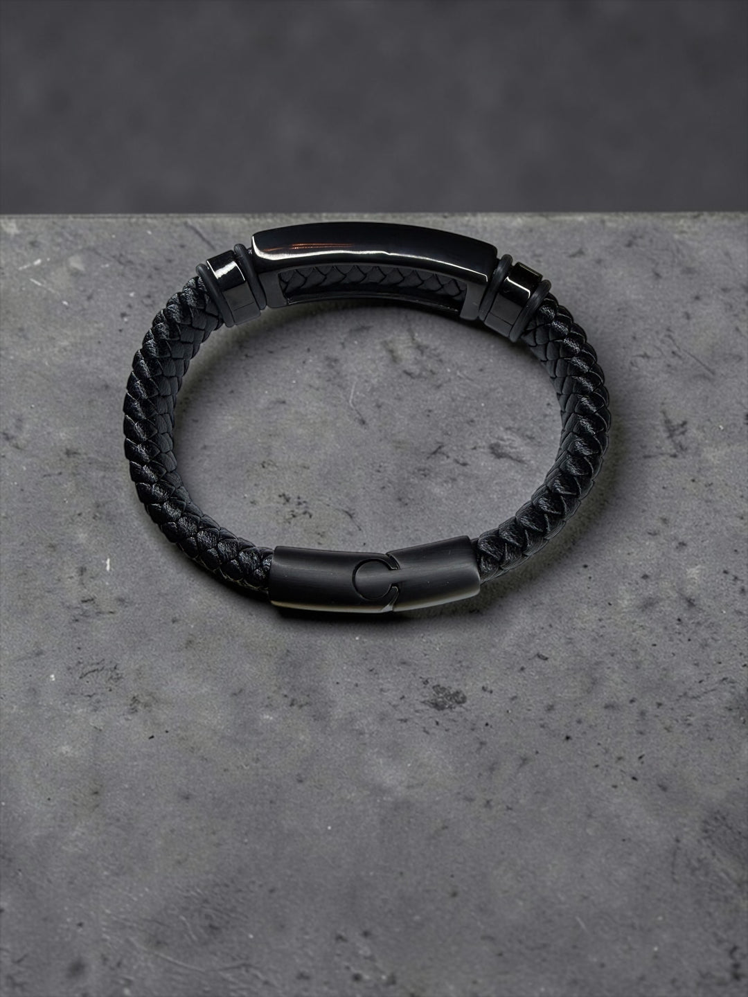 [PRE-ORDER] With God All Things Are Possible - Genuine Leather Unisex/Men's Bracelet [SHIPS in 1-2 Weeks]