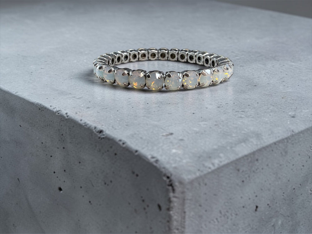 [PRE-ORDER] Divine Truth - White Opal Crystal Stretch Bracelet [SHIPS in 1-2 Weeks]   Bracelets Joy & Country