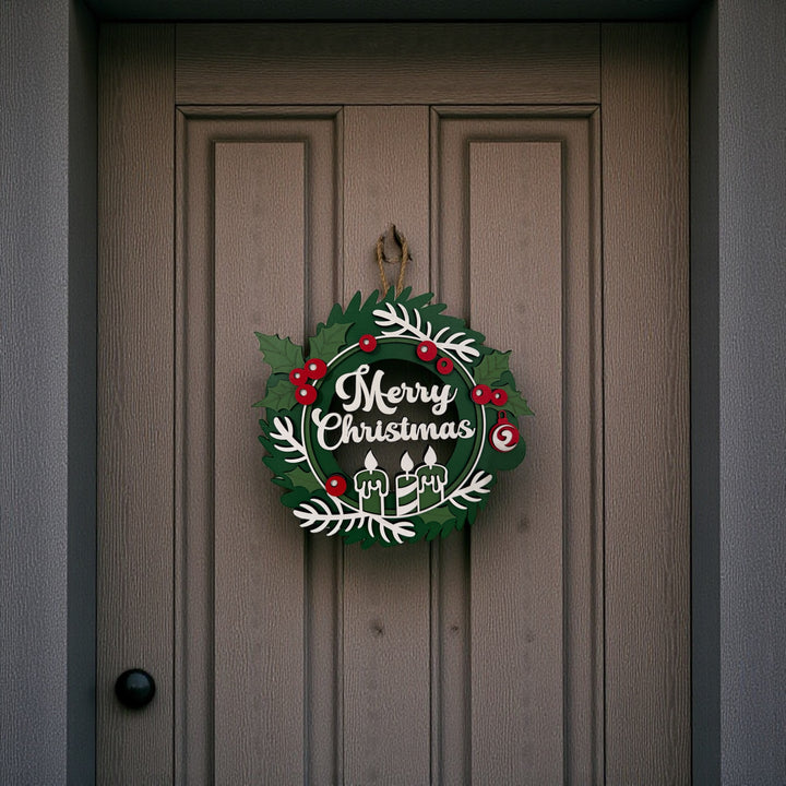 [PRE-ORDER] Christmas 3D Handmade Wooden Wreaths | Made in the USA [SHIPS IN 1-2 WEEKS]