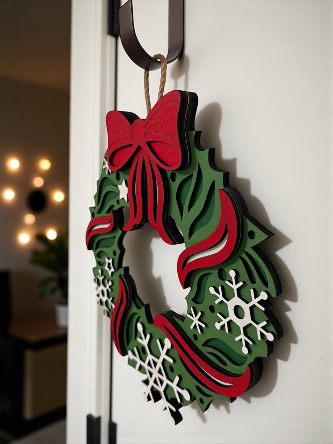 [PRE-ORDER] Christmas 3D Handmade Wooden Wreaths | Made in the USA [SHIPS IN 1-2 WEEKS]
