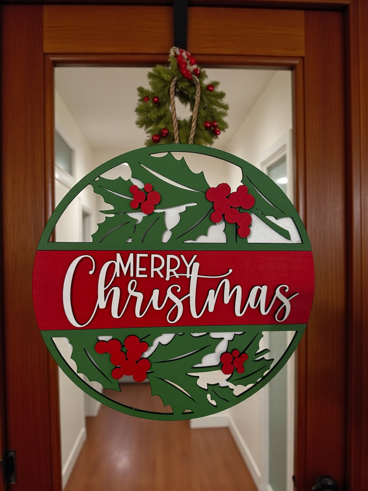 [PRE-ORDER] Christmas 3D Handmade Wooden Wreaths | Made in the USA [SHIPS IN 1-2 WEEKS]