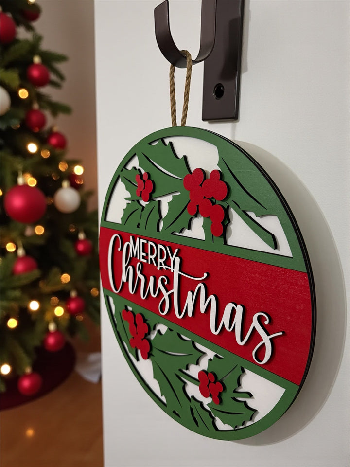 [PRE-ORDER] Christmas 3D Handmade Wooden Wreaths | Made in the USA [SHIPS IN 1-2 WEEKS]