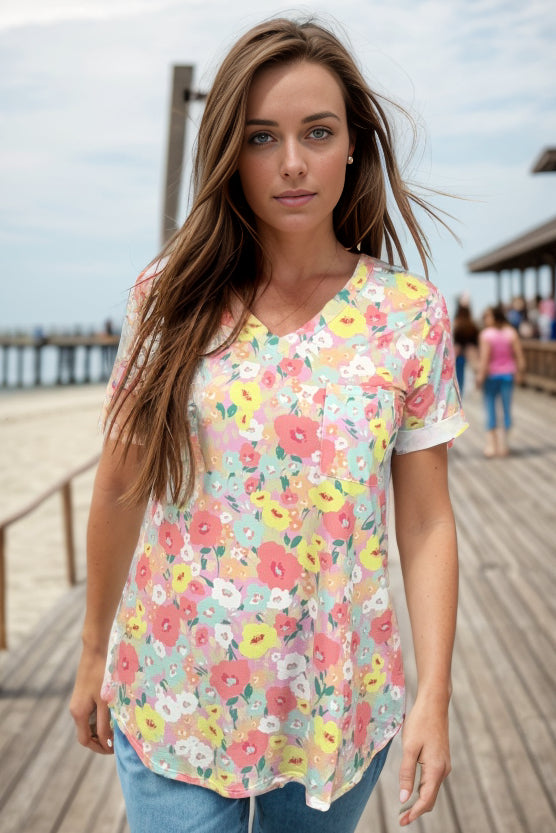 Ray Of Sunshine - Floral Top