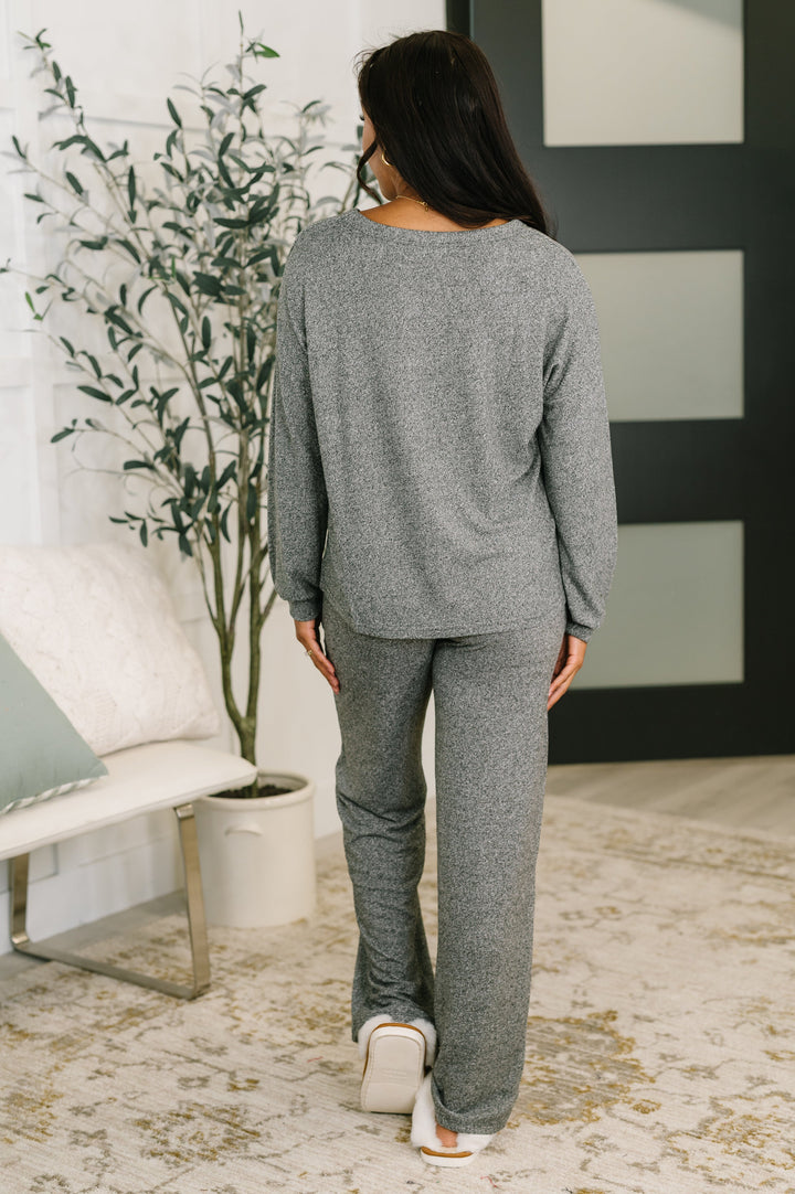 Seasonal Snooze Top and Bottom Set in Black   Womens Joy & Country