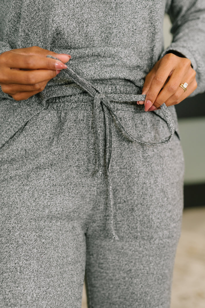 Seasonal Snooze Top and Bottom Set in Black   Womens Joy & Country