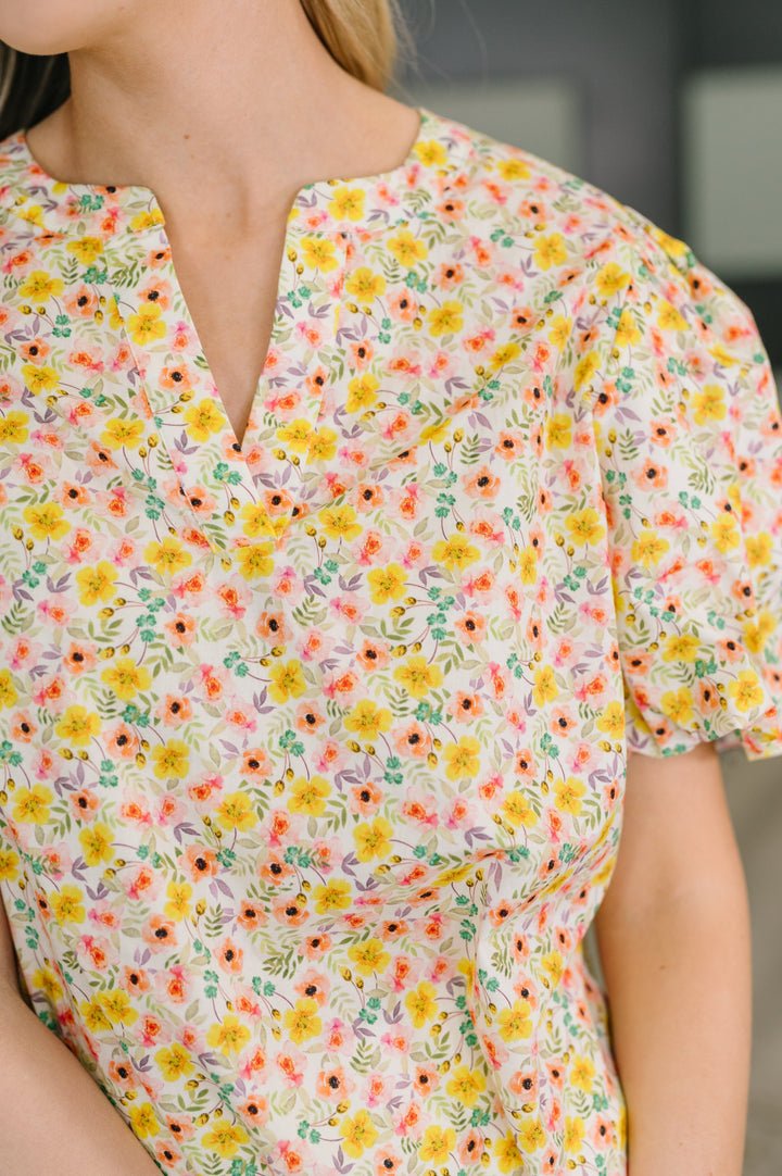 Seven Days a Week Balloon Sleeve Blouse   Womens Joy & Country