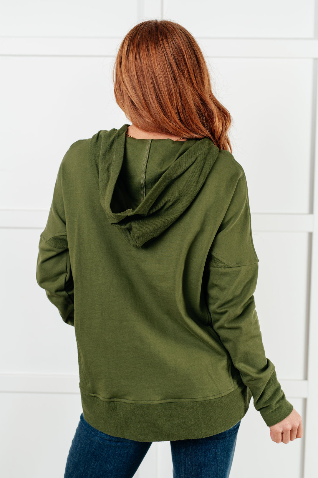 Simple Snug Snap Hooded Pullover   Tops Joy & Country