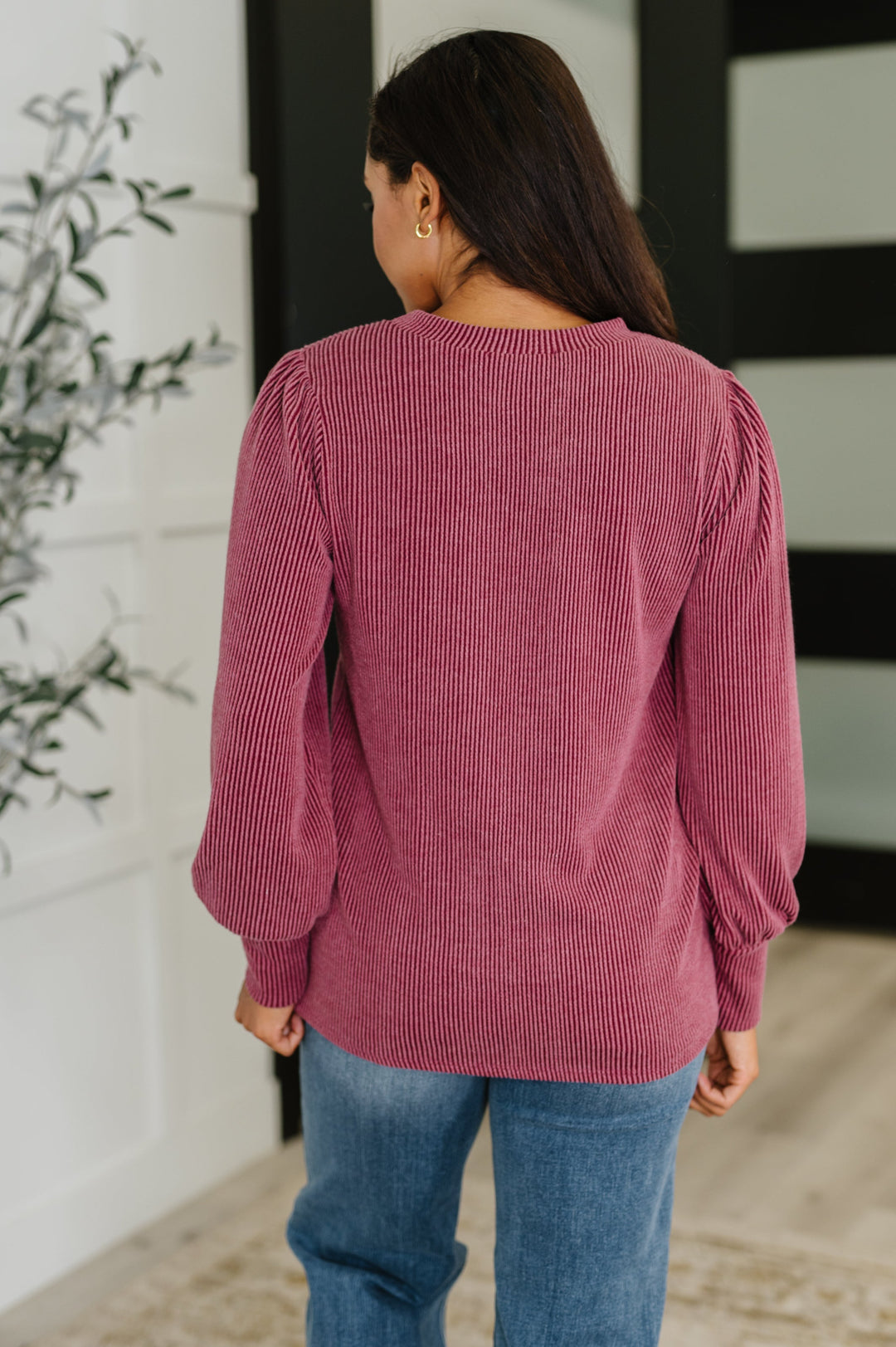 Simply Styled Balloon Sleeve Knit Top   Womens Joy & Country