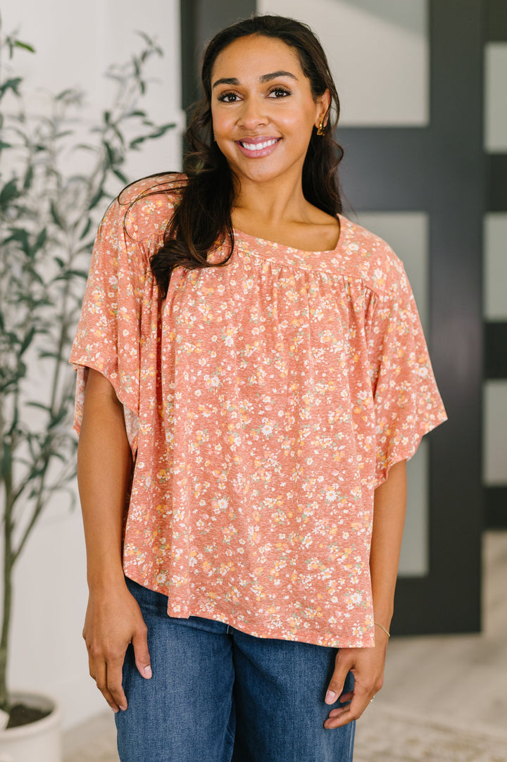 Spring Breeze Square Beck Top in Dusty Rose   Womens Joy & Country