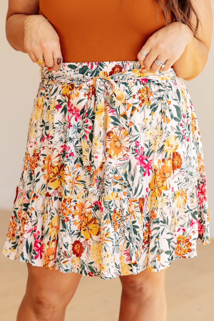 Flower Girl Floral Skirt