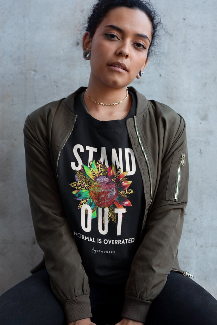 Stand Out; Normal Is Overrated - Unisex Crew-Neck Sweatshirt