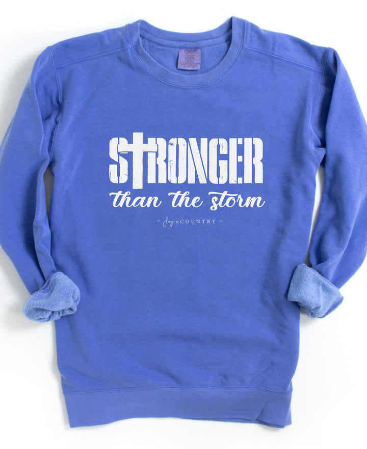 Stronger Than The Storm - Premium Medium/Heavyweight Unisex Sweatshirt   Sweatshirt Joy & Country