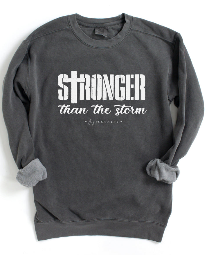 Stronger Than The Storm - Premium Medium/Heavyweight Unisex Sweatshirt   Sweatshirt Joy & Country