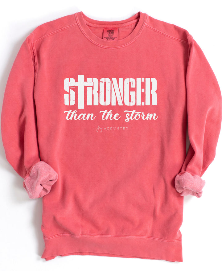 Stronger Than The Storm - Premium Medium/Heavyweight Unisex Sweatshirt   Sweatshirt Joy & Country