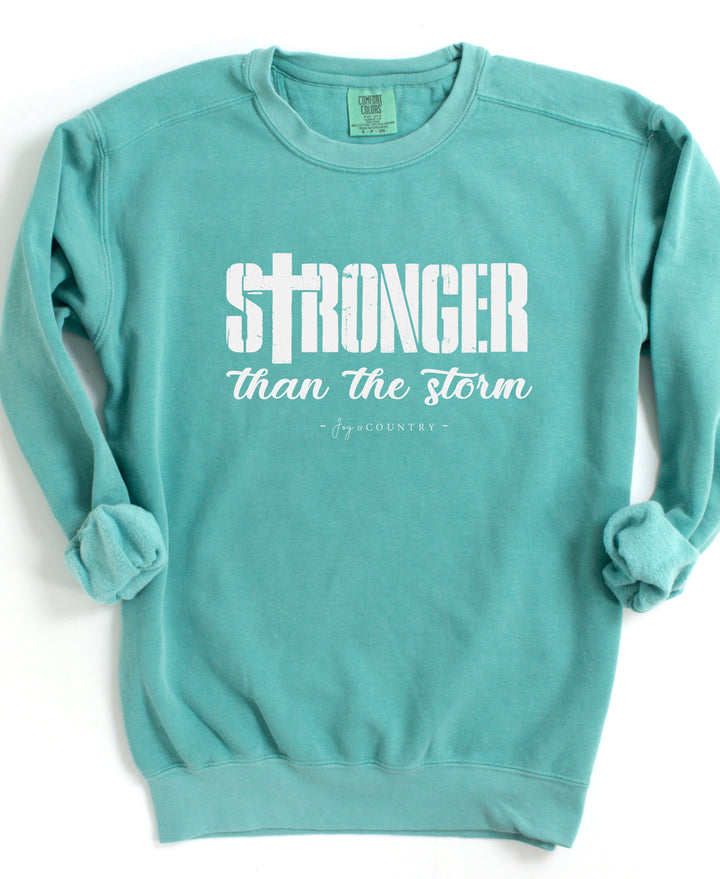 Stronger Than The Storm - Premium Medium/Heavyweight Unisex Sweatshirt   Sweatshirt Joy & Country