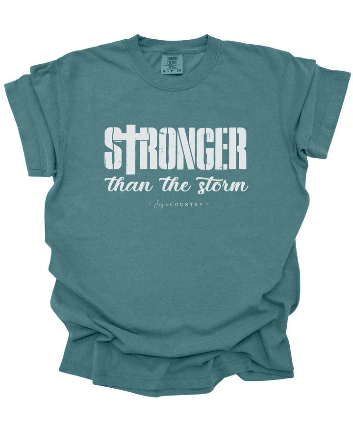 Stronger Than The Storm - Premium Unisex Heavyweight Crew-Neck T-shirt