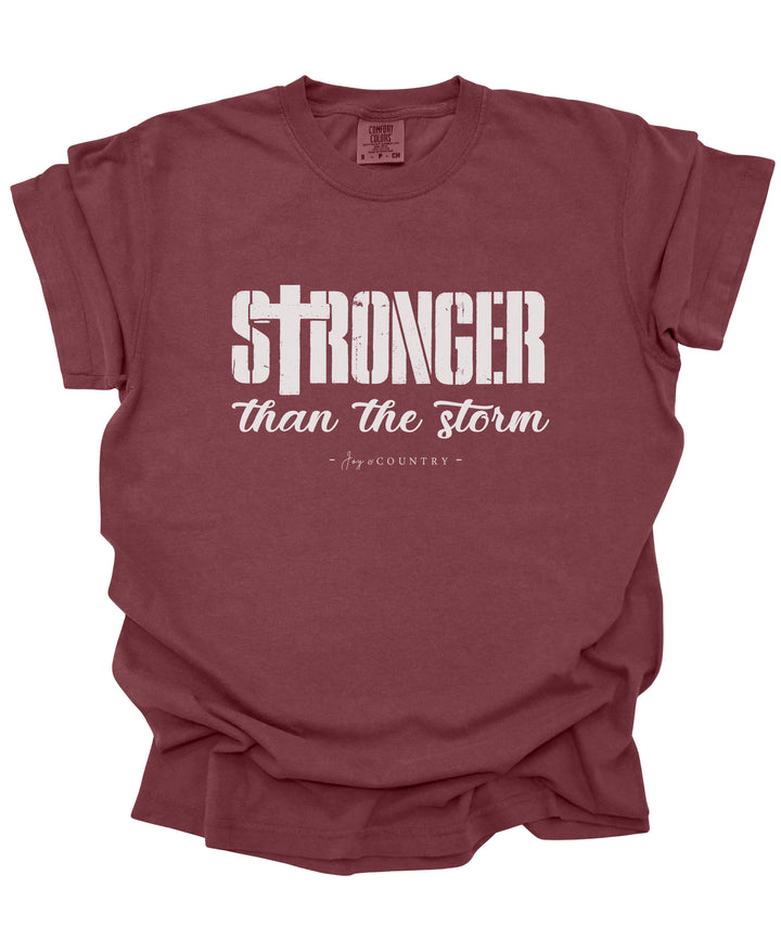 Stronger Than The Storm - Premium Unisex Heavyweight Crew-Neck T-shirt