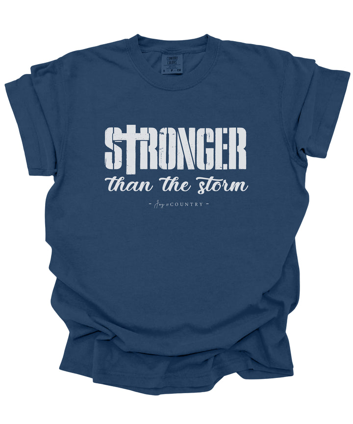 Stronger Than The Storm - Premium Unisex Heavyweight Crew-Neck Tee