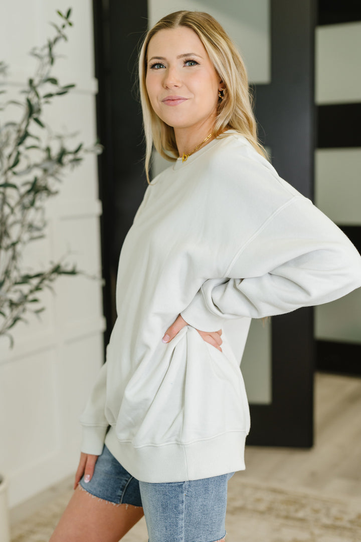 Sunday Snug Relaxed Pullover in Bone   Womens Joy & Country