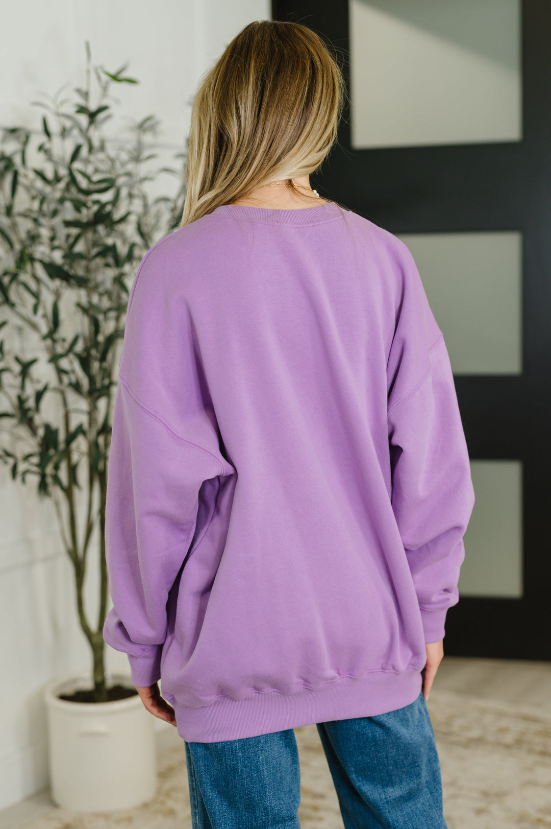 Sunday Snug Relaxed Pullover in Lavender   Womens Joy & Country