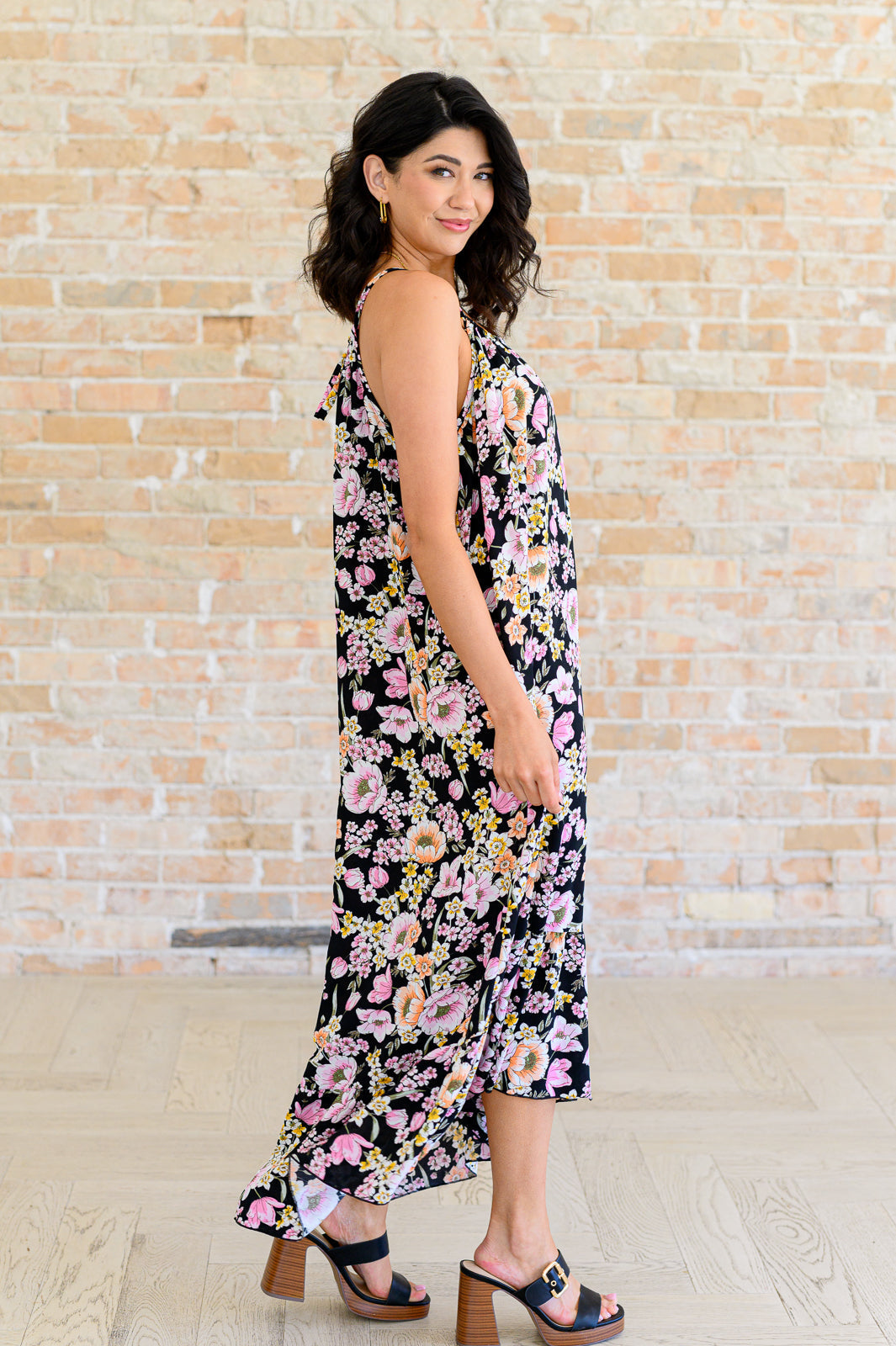 Sunny Side of Life Halter Top Dress   Dresses Joy & Country