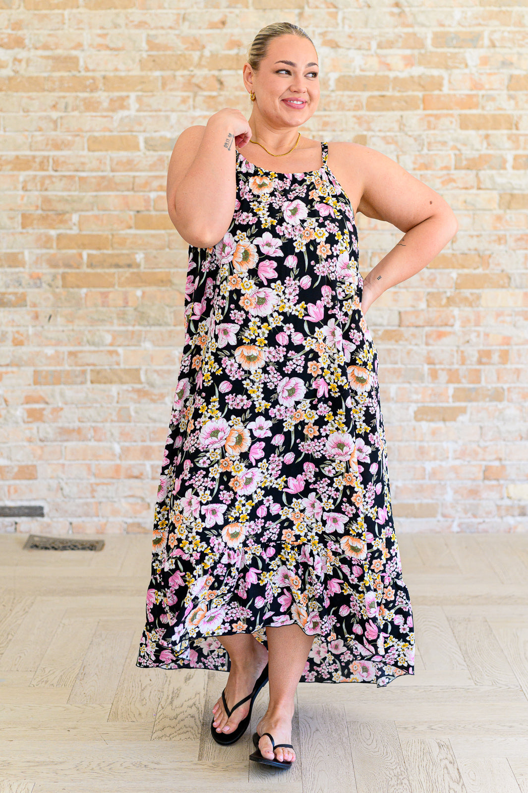 Sunny Side of Life Halter Top Dress   Dresses Joy & Country