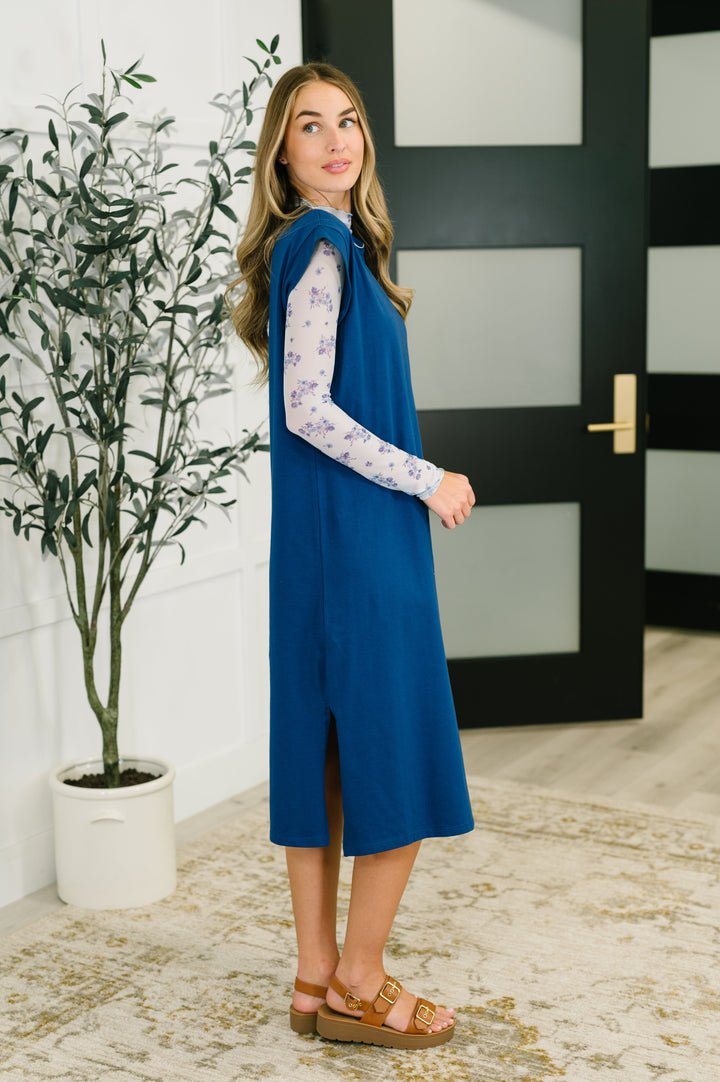Sweet Like That Casual Dress in Light Navy   Womens Joy & Country
