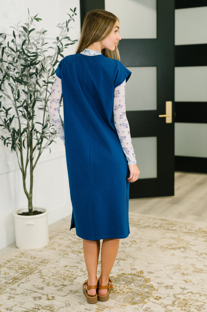 Sweet Like That Casual Dress in Light Navy   Womens Joy & Country