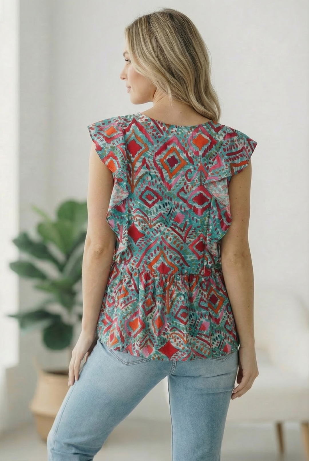 Flirting in the Museum Emerald Blouse    Joy & Country