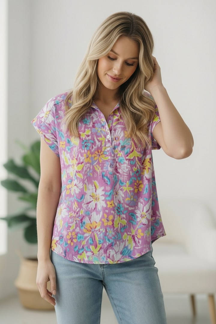 A Sweet Escape Floral Blouse    Joy & Country