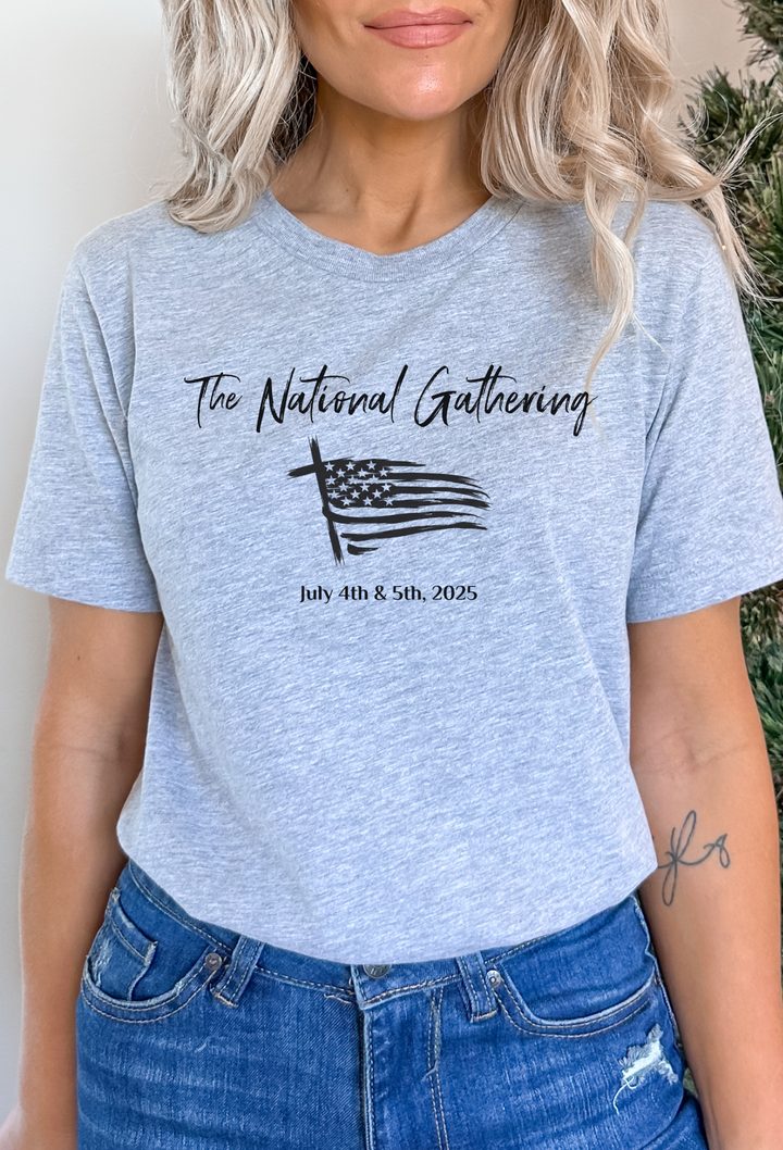 The National Gathering July 2025 - Unisex Crew-Neck Tee - Joy & Country