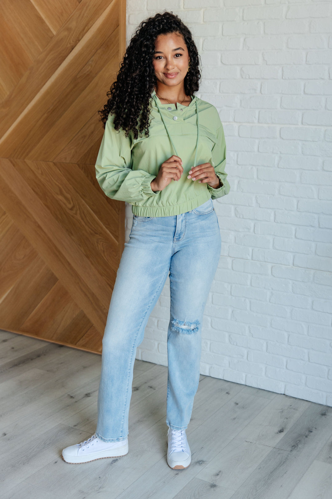 Tomorrow's Forecast Hooded Windbreaker   Layers Joy & Country