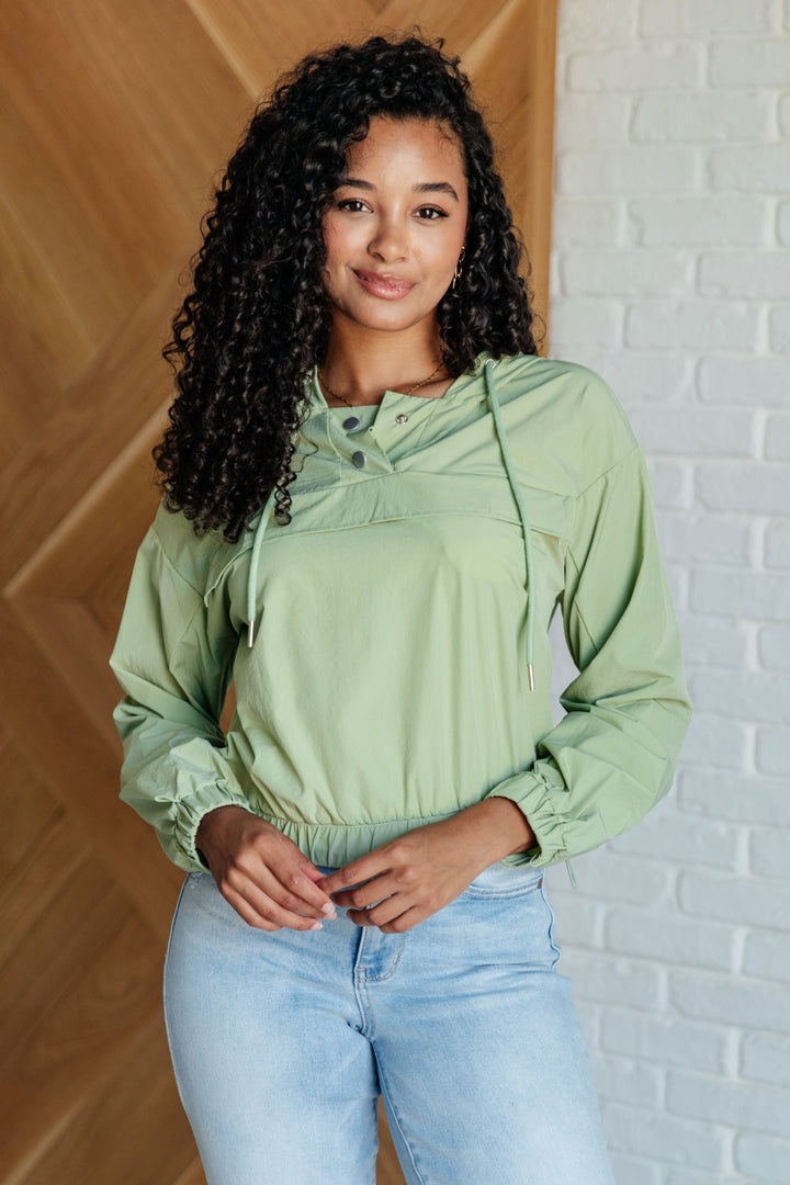 Tomorrow's Forecast Hooded Windbreaker   Layers Joy & Country