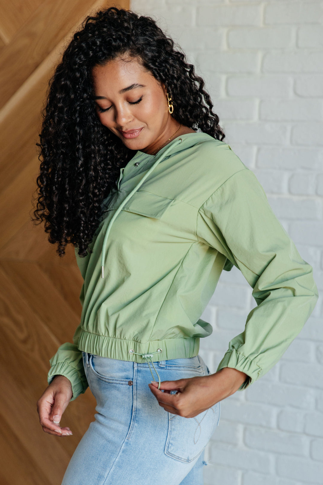 Tomorrow's Forecast Hooded Windbreaker   Layers Joy & Country