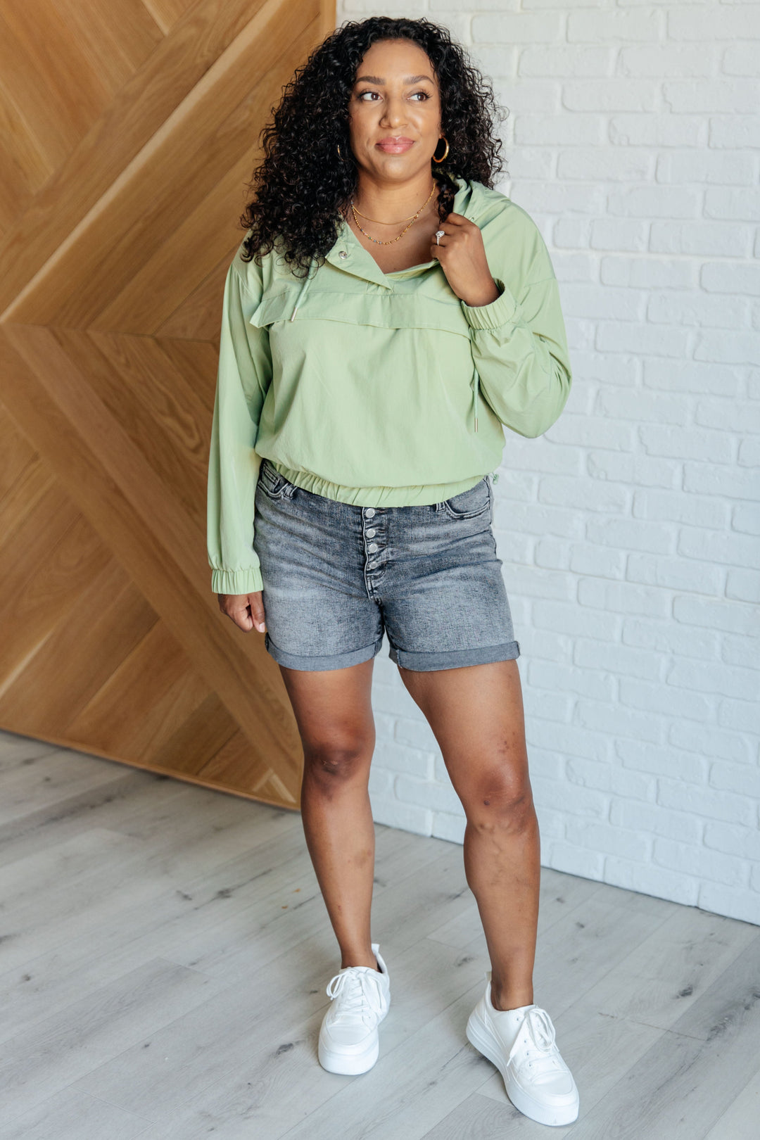 Tomorrow's Forecast Hooded Windbreaker   Layers Joy & Country