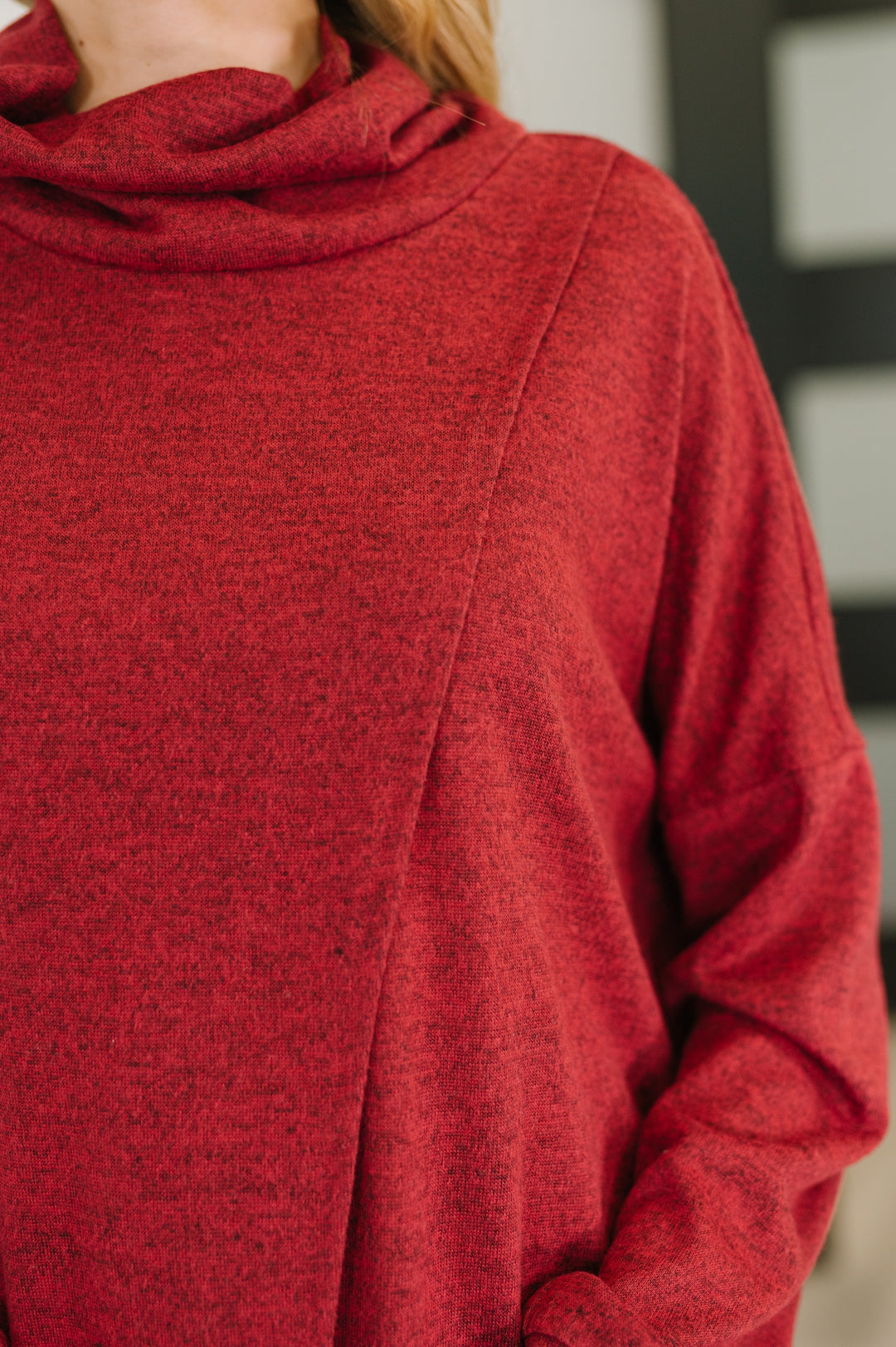 Travel City Scape Turtle Neck Tunic in Wine   Womens Joy & Country