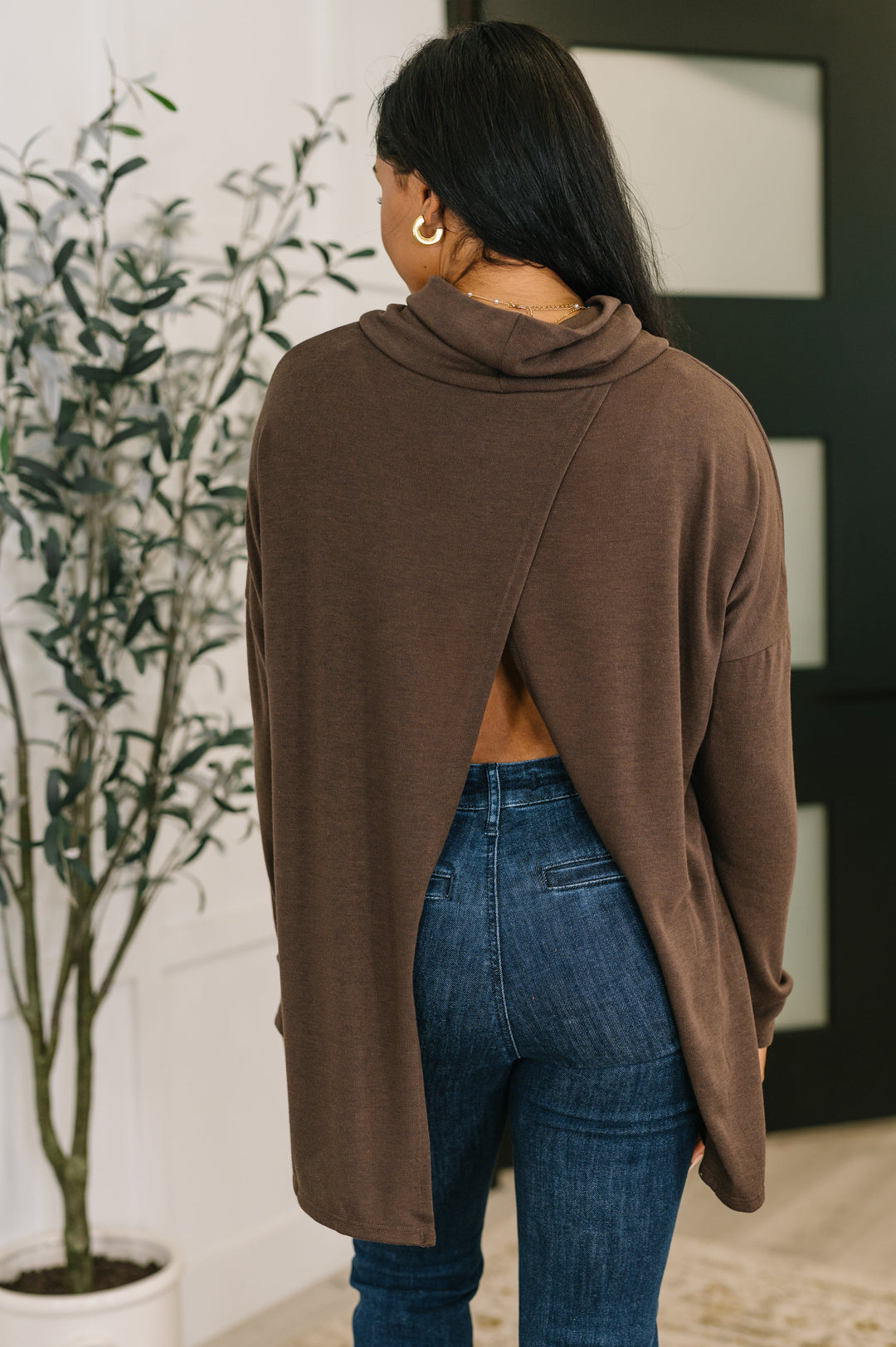Jetset Cowl Neck Pullover – Chocolate   Shirts & Tops Joy & Country