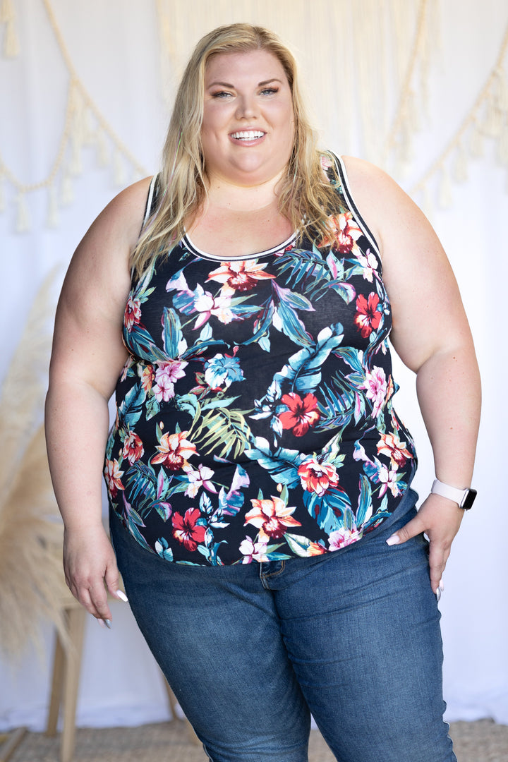 Floral Paradise Sleeveless Top