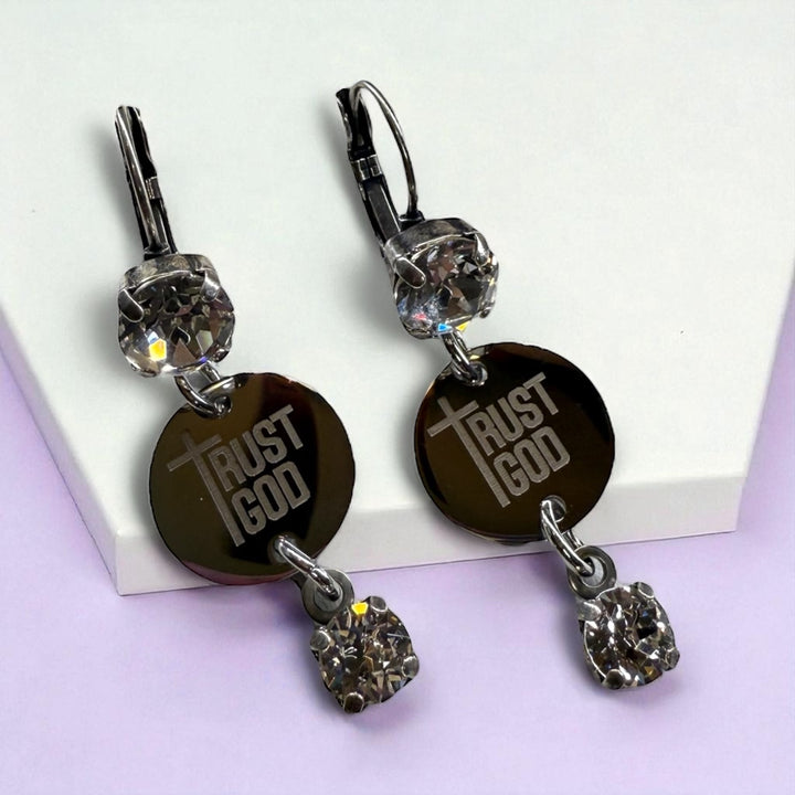 [PRE-ORDER] Trust God Jewelry - Necklace OR Dangle Earrings [SHIPS IN 1-2 WEEKS]