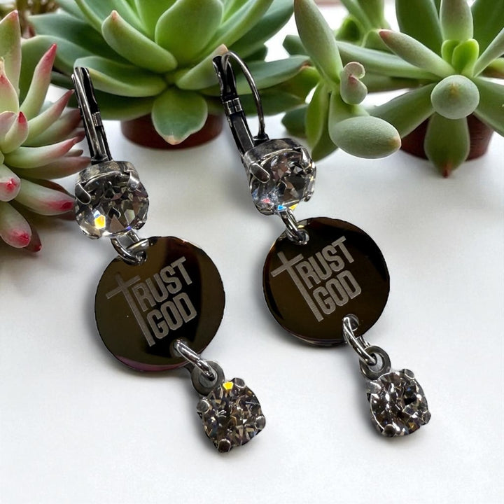 [PRE-ORDER] Trust God Jewelry - Necklace OR Dangle Earrings [SHIPS IN 1-2 WEEKS]
