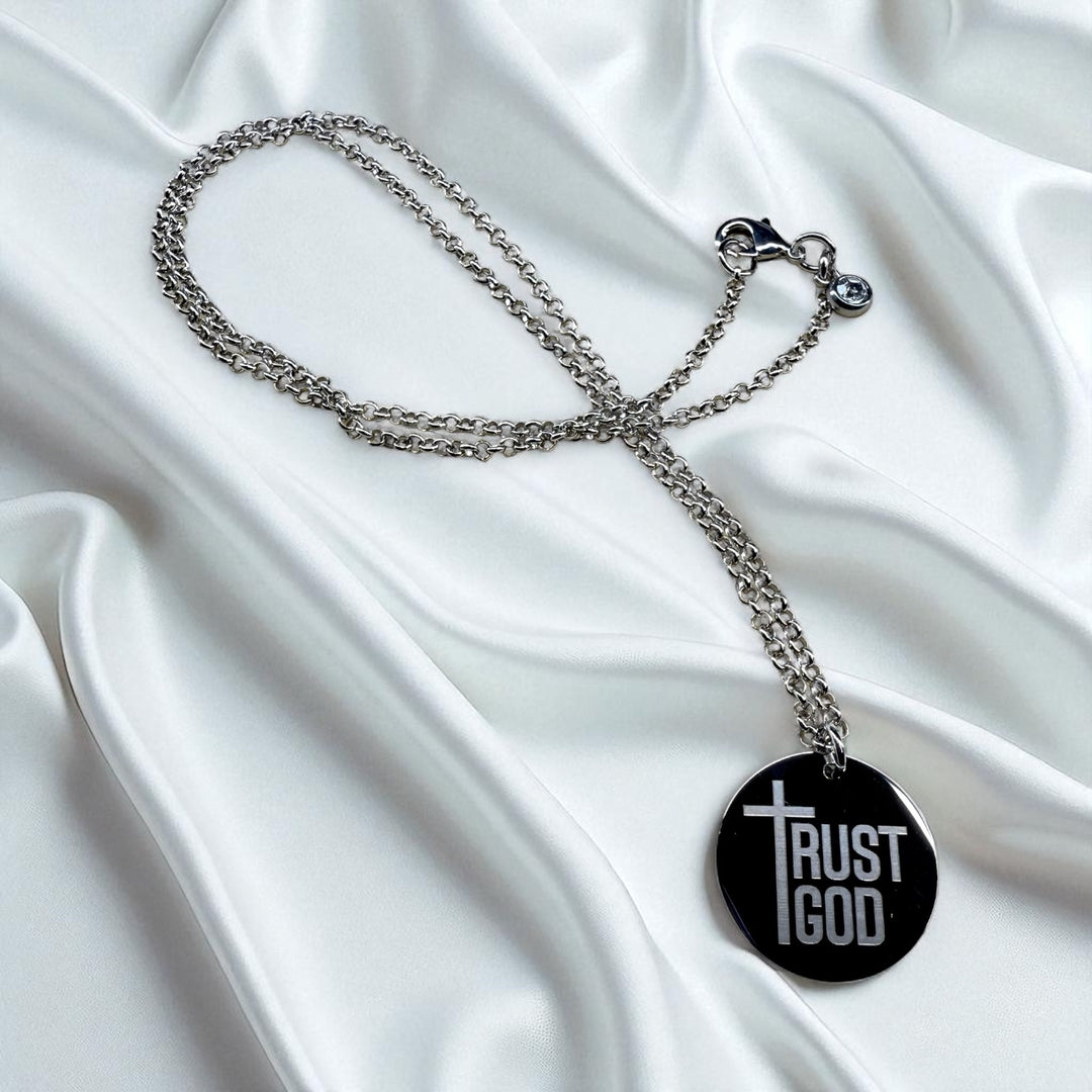 [PRE-ORDER] Trust God Jewelry - Necklace OR Dangle Earrings [SHIPS IN 1-2 WEEKS]