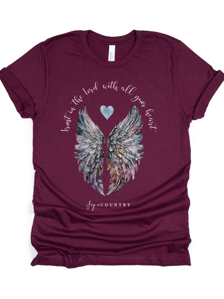 Trust In The Lord With All Your Heart - Unisex Crew-Neck Tee
