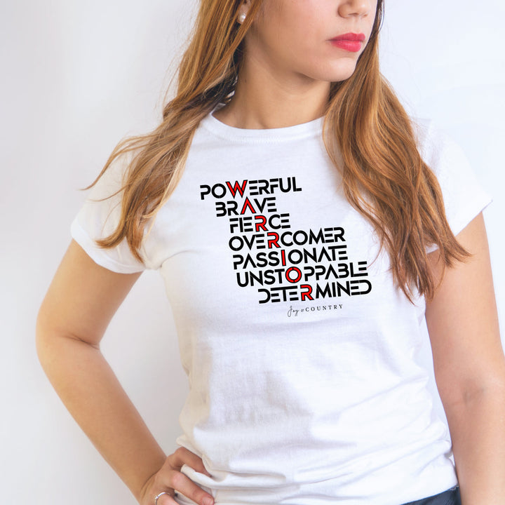 WARRIOR Words - Unisex Crew-Neck Tee   T-Shirt Joy & Country