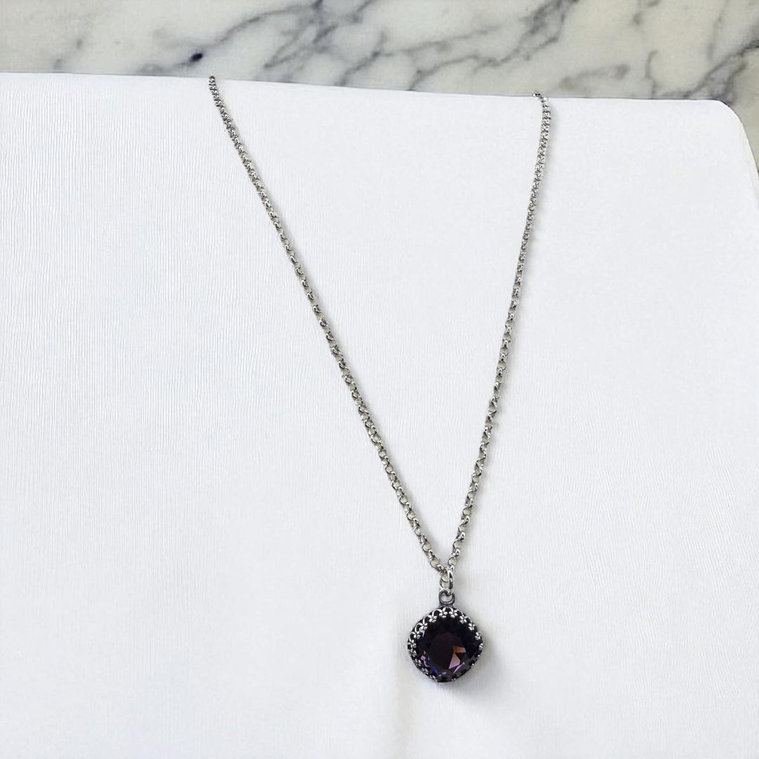 [PRE-ORDER] Wear His Reflection Antique-Wrapped Crystal Pendant - Trust God Charm [SHIPS IN 1-2 WEEKS]