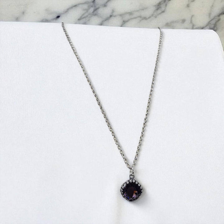 [PRE-ORDER] Wear His Reflection Antique-Wrapped Crystal Pendant - Trust God Charm [SHIPS IN 1-2 WEEKS]