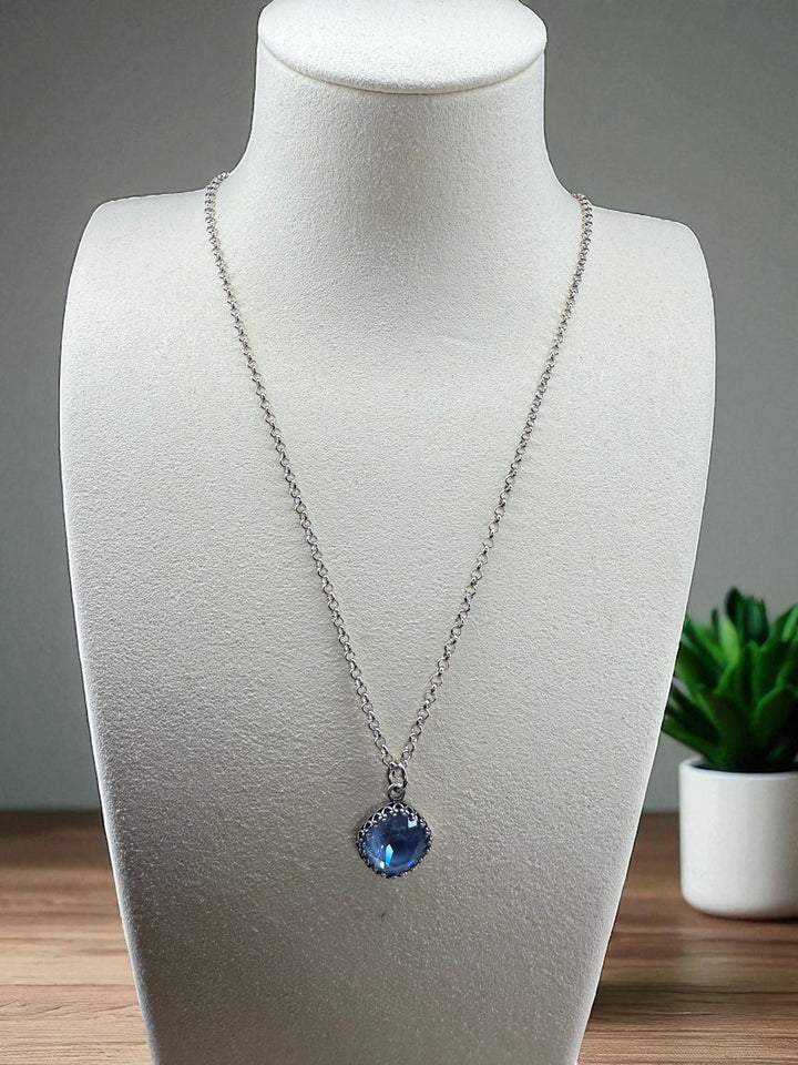 [PRE-ORDER] Wear His Reflection Antique-Wrapped Crystal Pendant - Trust God Charm [SHIPS IN 1-2 WEEKS]